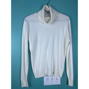 Vintage Sweetree Cream Cowl Neck Sweater | Made in USA | Ribbed Knit Pullover